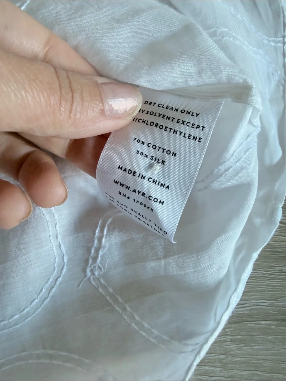 AYR The New Romantic white Embroidered blouse ballon bell sleeve Sz L